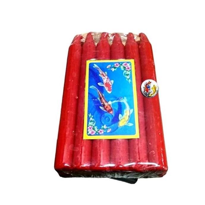 5Alambarka - ( 12 Batang) Lilin Merah Isi 12 Batang Jumbo/ Lilin Sembahyang