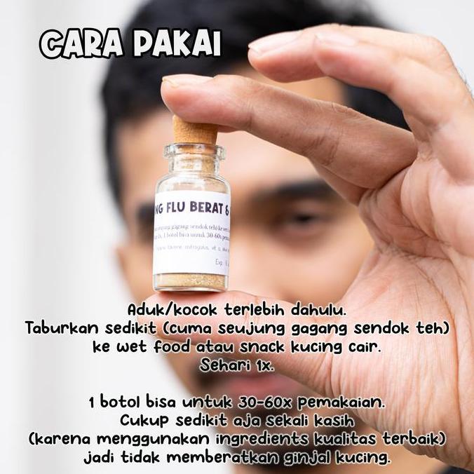 Vitamin Kucing Flu Berat & Pilek
