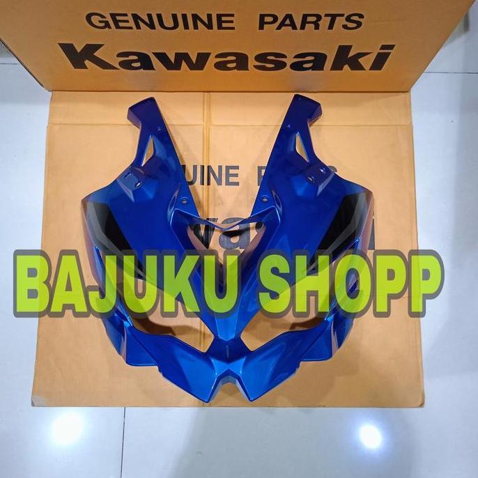 COVER BATOK LAMPU KAWASAKI ZX25 R ZX25R ZX 25 BIRU STIKER ORINAL