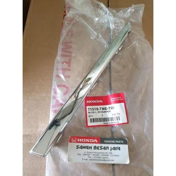 PROMO LIST GARNISH CHROME MOULDING BUMPER BELAKANG CRV RW TURBO PRESTIGE