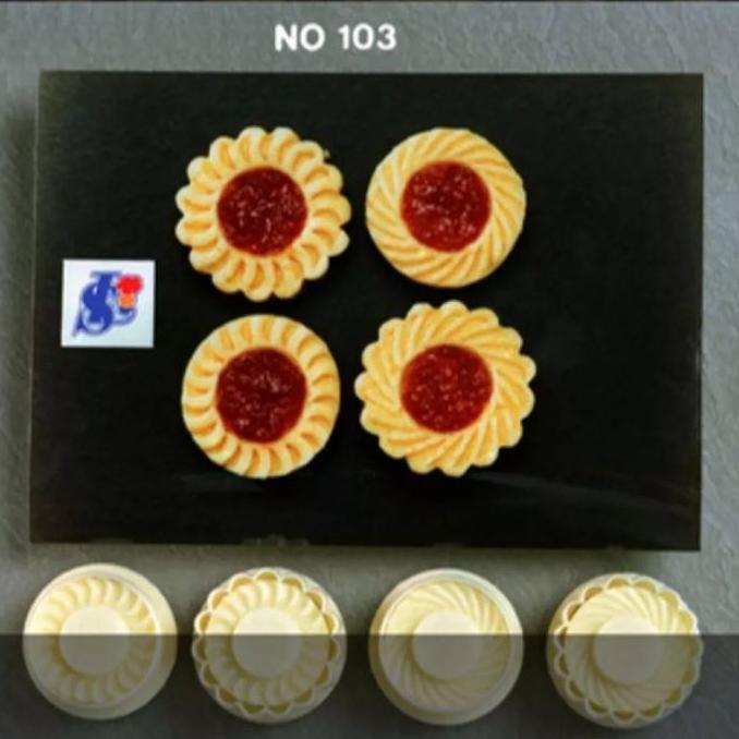Qifarahamin - Cetakan Kue Kering Acuan Kuih Jem Tar SinLian, Semprit Nastar 103 ,106 ,172| Cetakan N