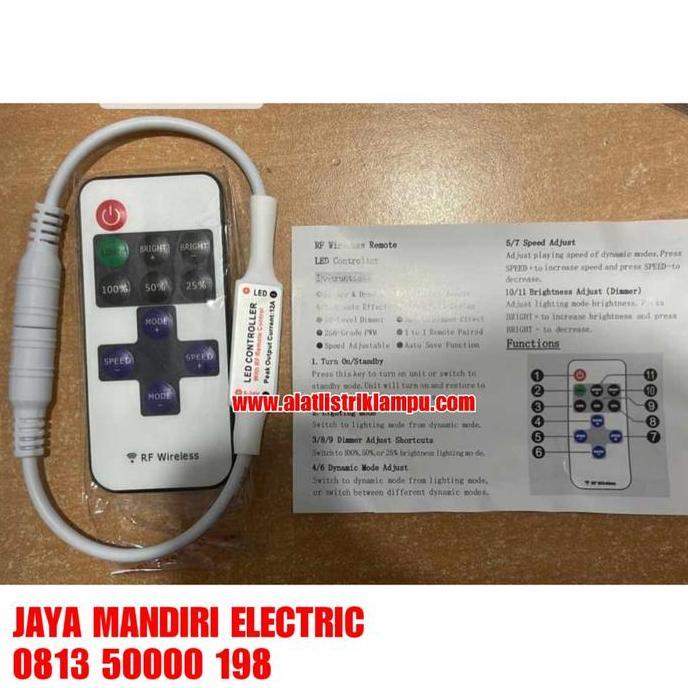 Led Strip Controller Dc 5-24V Dimmer Strip Led Dc 12V 24V Volt Terbatas