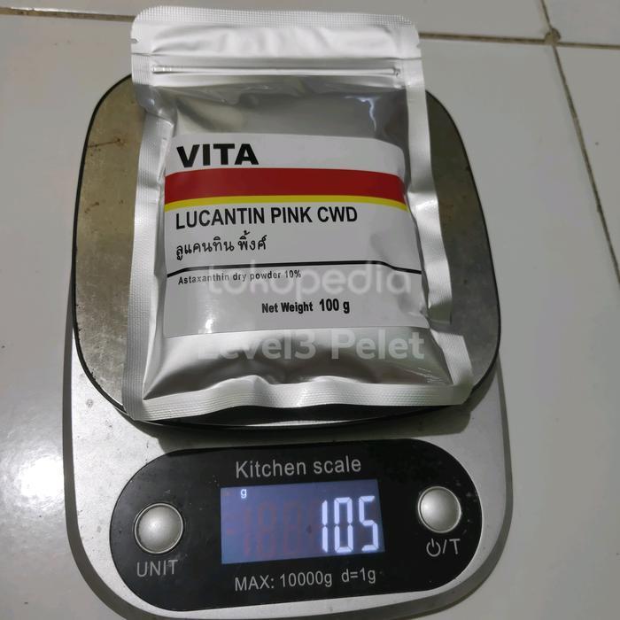 VITA LUCANTIN PINK CWD 100gr ORIGINAL 100% CAROPHYLL SUPER ASTAXANTHIN