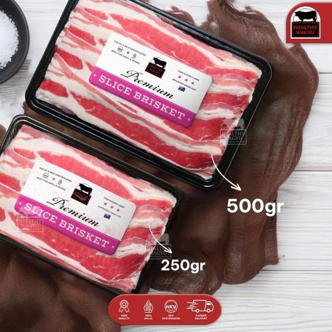 Carne- Slice Beef Aus Shortplate Brisket Yakiniku Healthy Wagyu