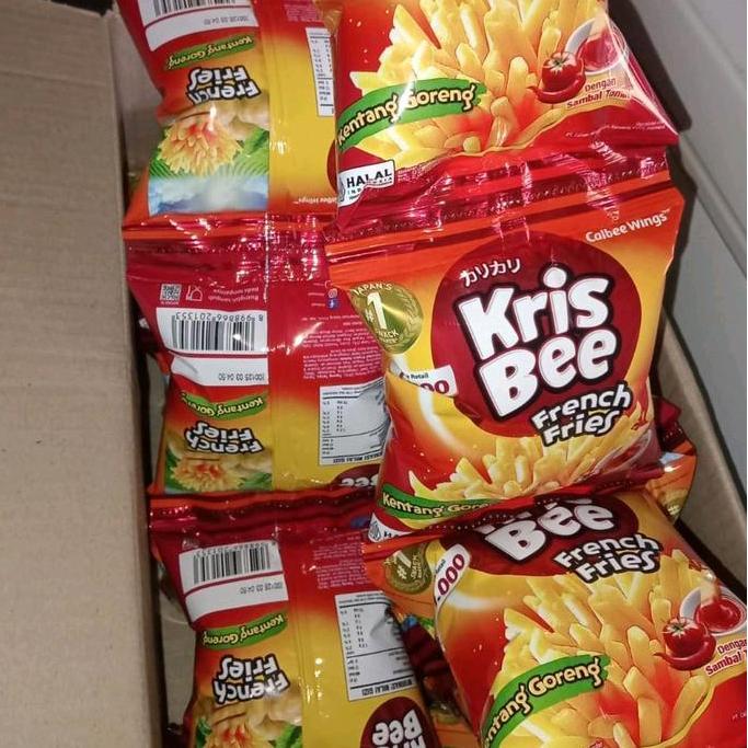 Umido- Kris Bee Ciki Snack - Pedas - 1 Karton 30 Pcs
