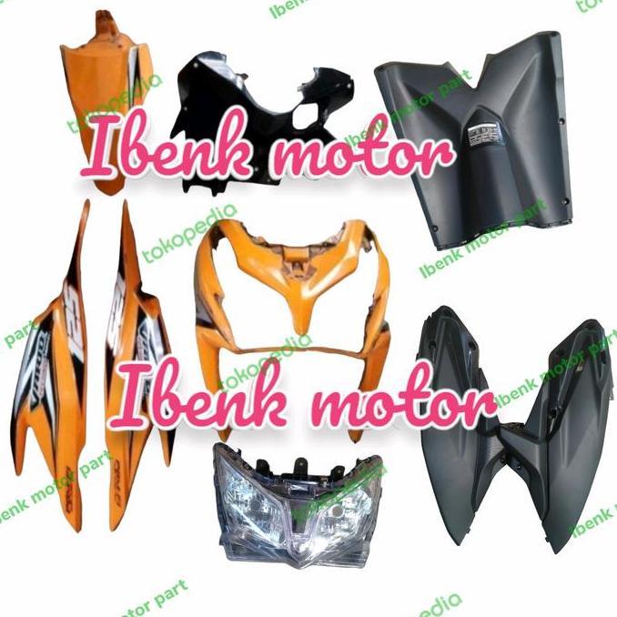 Paket Cover Body Halus Vario Techno 125 Old Orange