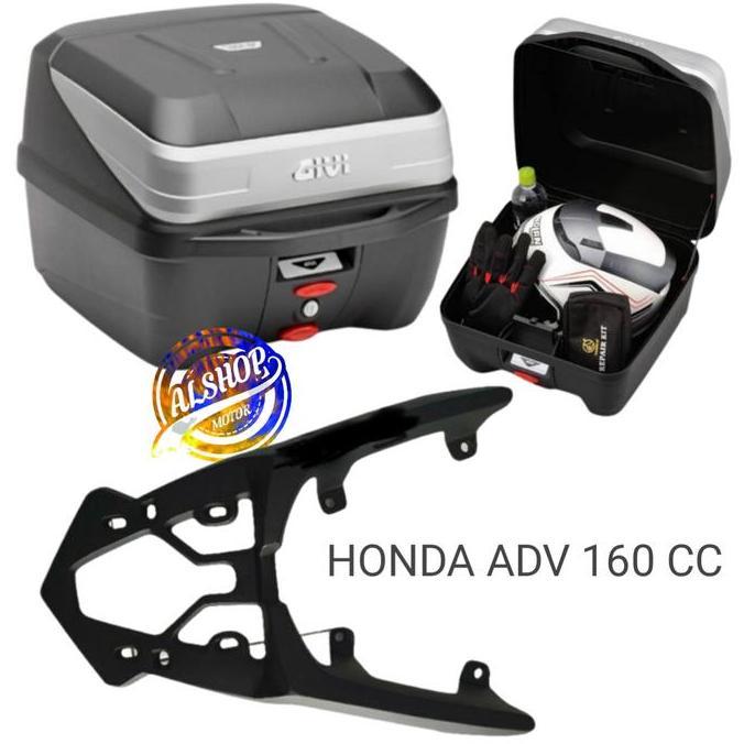 PAKETAN BOX GIVI B32N B32 N DAN BREKET BOX HONDA ADV 160 CC 160CC Fullface Helm