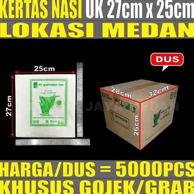 Kertas Nasi Kfc Pembungkus Nasi Per Dus Anti Minyak Lengket Medan