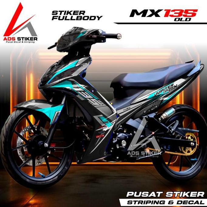 Stiker Jupiter mx old 135 fullbody - Decal Strifing Motor mx 135 old Costume racing Motorcycle Racin
