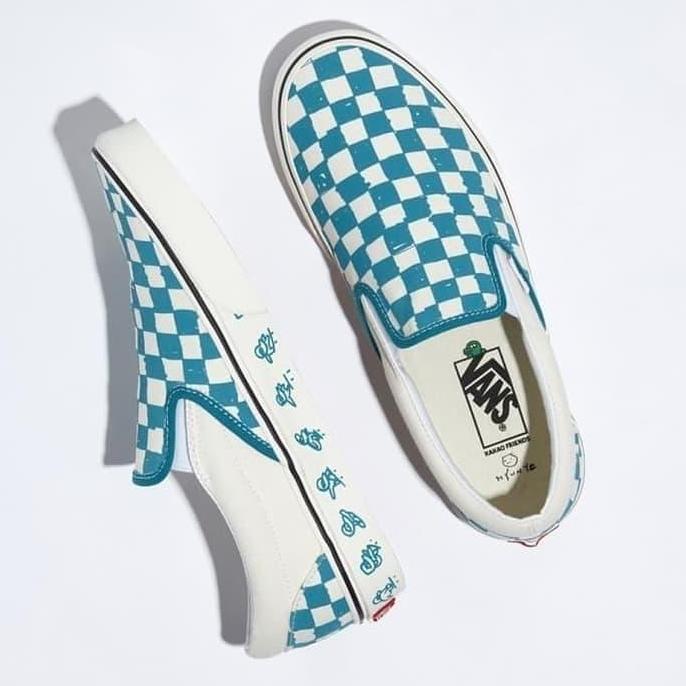 Sepatu Pria Vans Slip On Kakao Friends Ice Blue Original Sepatu Vans Pria Wanita