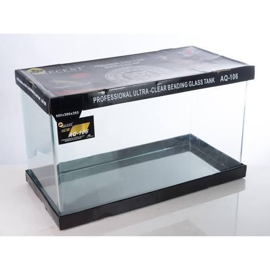 Aquarium Aquascape Akuarium Kaca Bending Glass Tank RECENT AQ-106 60cm