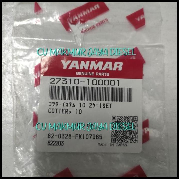 BEST DEAL COTTER VALVE 6HYM-WET 27310-100001 YANMAR 