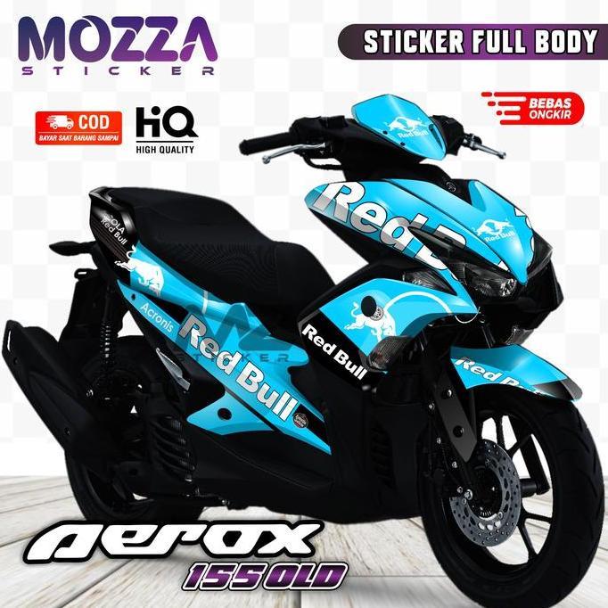 Decal Aerox 155 Old Full Body - Stiker Motor Aerox Old Variasi / Motif Redbull Torro