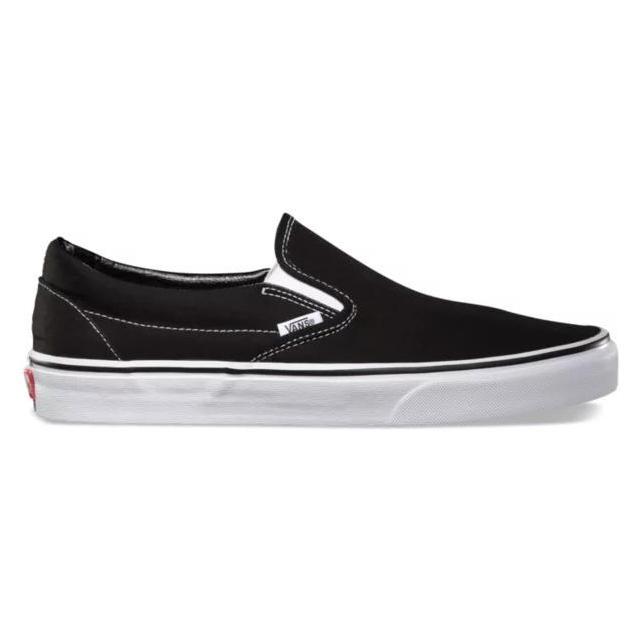 Slip On Pria Vans Slip On Classic Black White Original