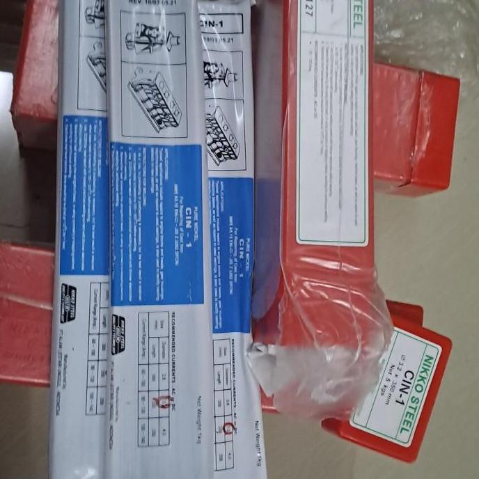 TERMURAH - Nikko Steel Kawat Las Besi Cor Ancuran Cin 1 3.2mm Nikko Steel Cin 1 untuk Penggunaan And