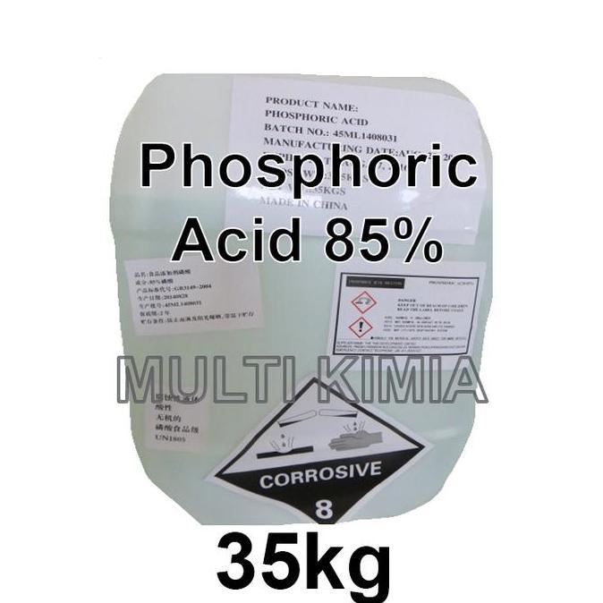 TERMURAH - Phosphoric Acid 85% Food Grade - H3PO4 -35kg Jerigen