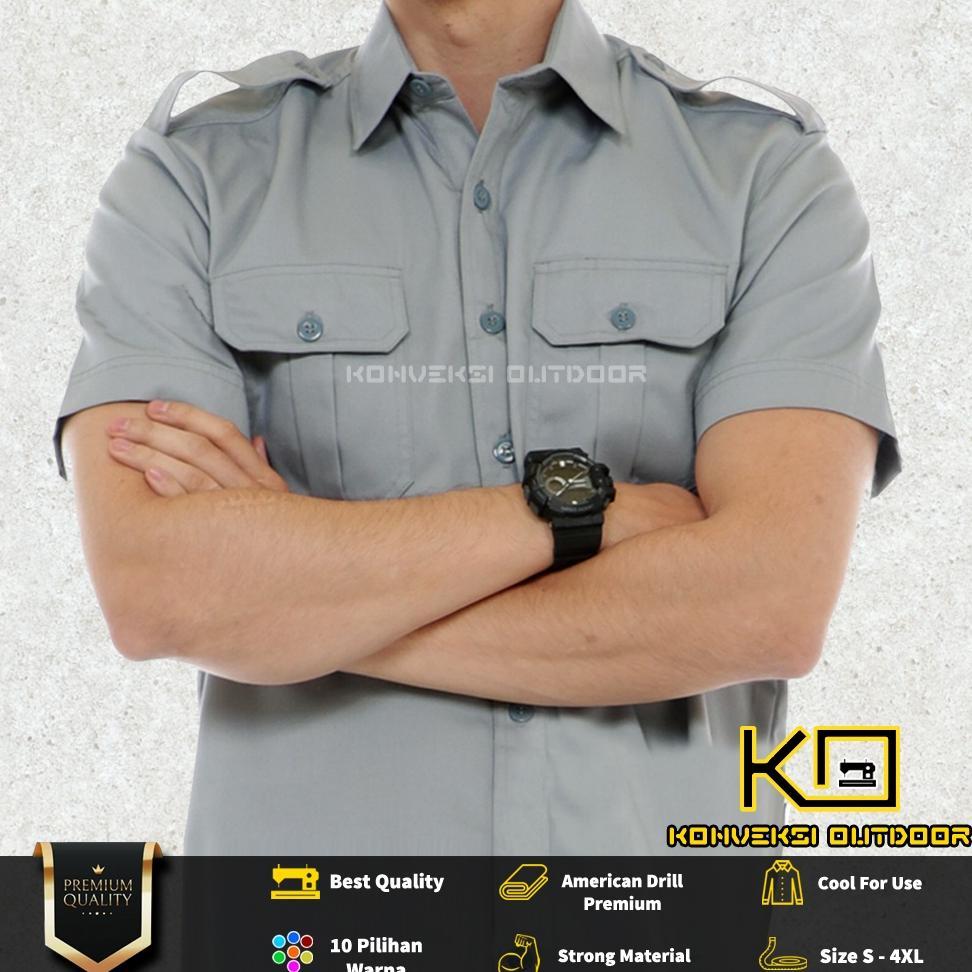 BEST SELLER BAJU KEMEJA LAPANGAN SERAGAM ATASAN PDL PDH OUTDOOR LENGAN PENDEK - PAKAIAN KERJA KANTOR