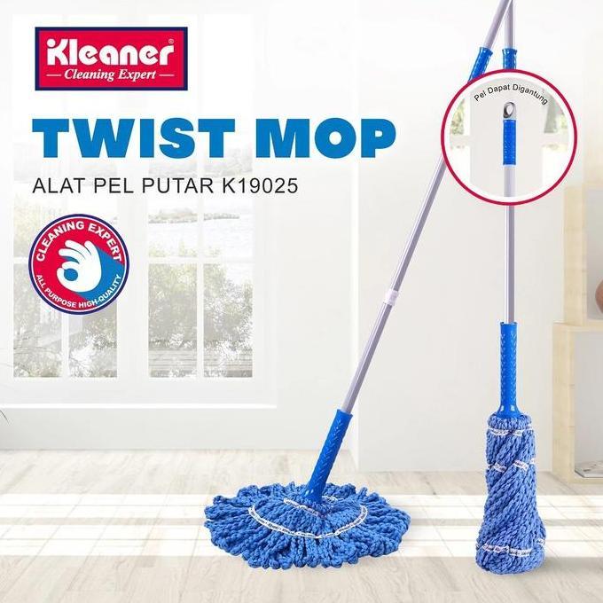 Kleaner Alat Pel Putar Twist Mop