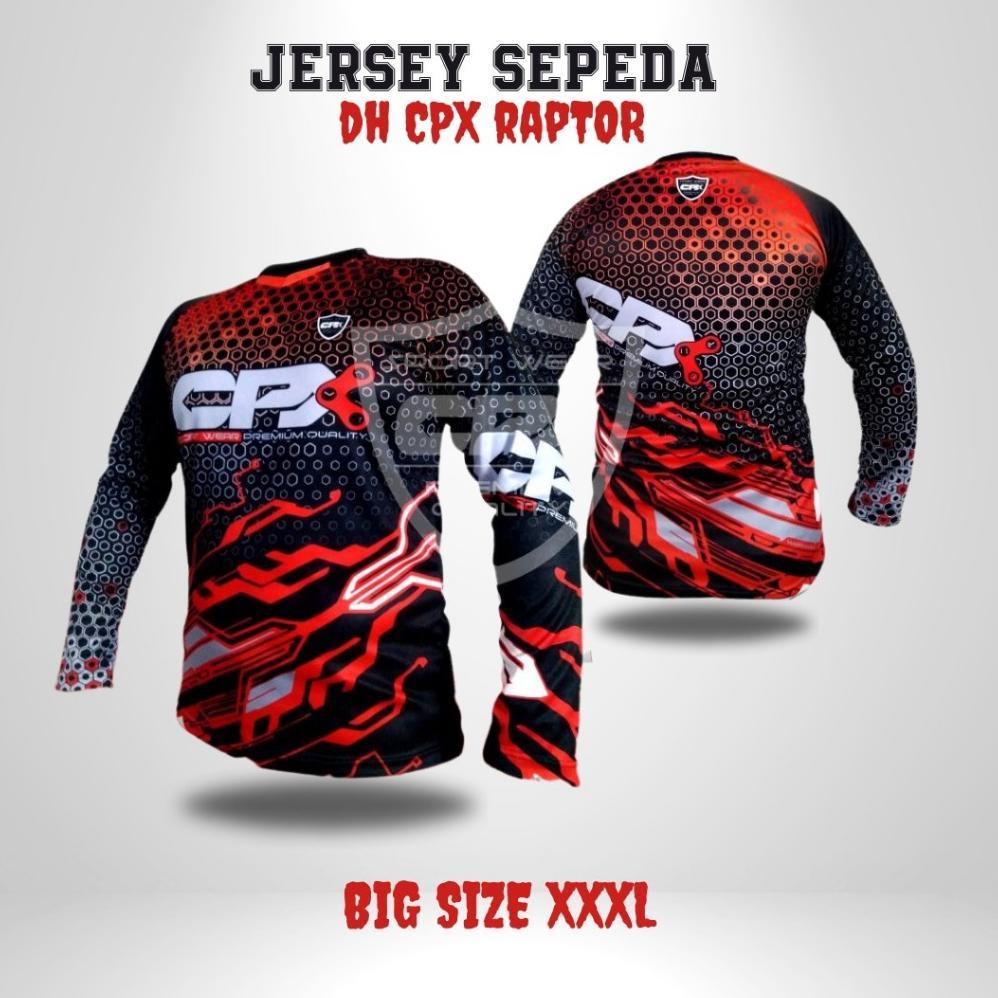 BIG PROMO CPX Jersey Baju Sepeda Downhill BIG SIZE XXXL MTB Gowes Pria Wanita Terlaris