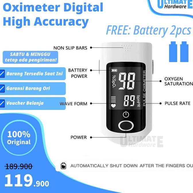 Oximeter LED Digital Saturasi Oksigen Darah Sp O2 Oksimeter Jantung