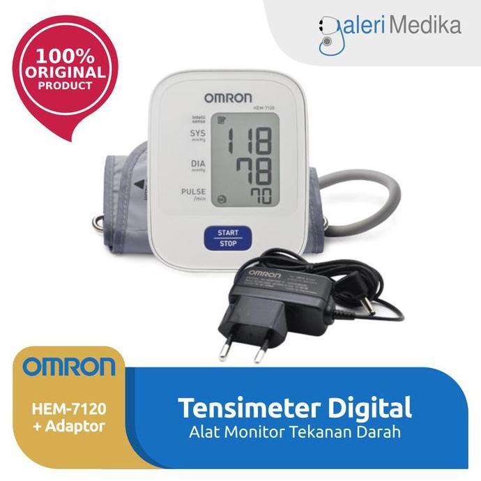 Omron HEM 7120 Tensimeter Digital + Adaptor
