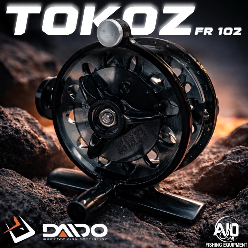 PROMO TERBARU Reel Pancing Tokoz Daido FR102 | Mini Reel Pancing Joran Tegek