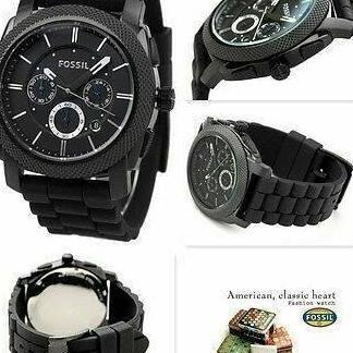 BRANDED WATCH FS4487 FS 4487 MACHINE CHRONOGRAPH BLACK SILICON RUBBER