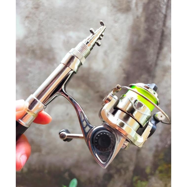 HOT DEALS Reel Pancing Ogawa liliput 100 Mini Reel Metal Body Include Senar Reel Kuat Ultra Light