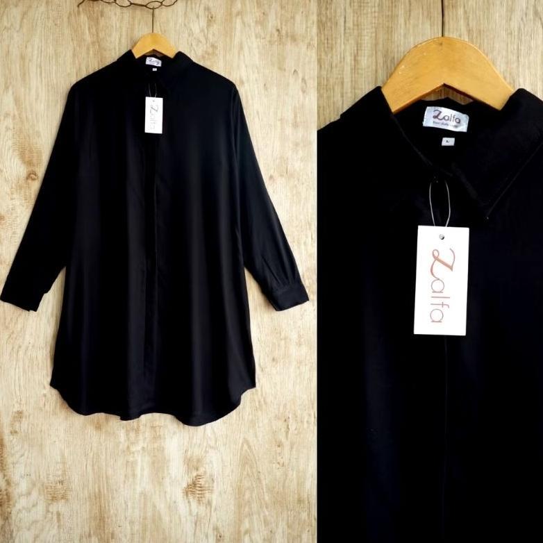 BESTPROMO ALINA TUNIK BY NK / KEMEJA PANJANG / TUNIK POLOS / TUNIK RAYON TWILL