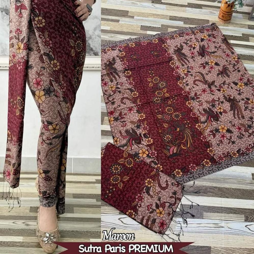 Kamen lembaran Sutra Paris set selendang murah Kamen wanita setelan kebaya Kamen rok Bali selendang