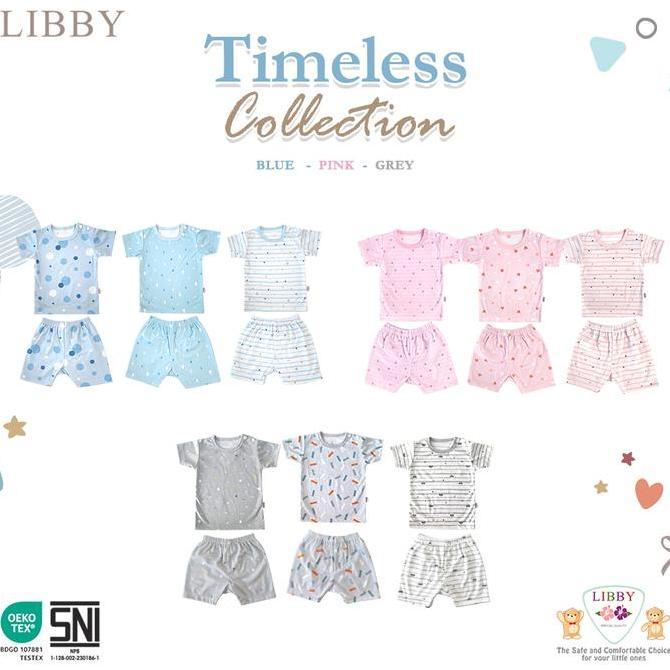 LIBBY SPECIAL RAMADHAN Setelan Piyama Oblong Pendek Anak Laki - Laki & Perempuan Unisex Motif Timele