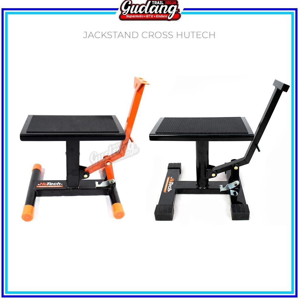 Jackstand Jack Stand Penyangga Standar Tengah HUTECH Trail CRF 150L KLX KTM WR 155  Hitam Universal 