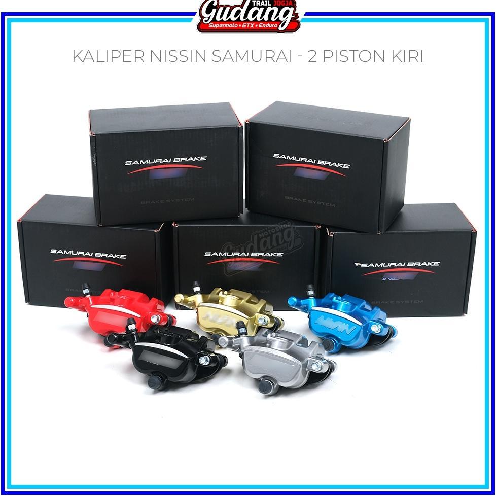 Kaliper Brake 2 Piston Rem Kanan Kiri Pala Babi Motor RX King Jupiter Ninja Satria Fu Mio J Mio Smil