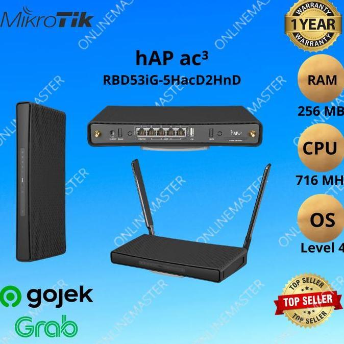 TERLARIS MIKROTIK HAP AC3 RBD53-5HACD2HND