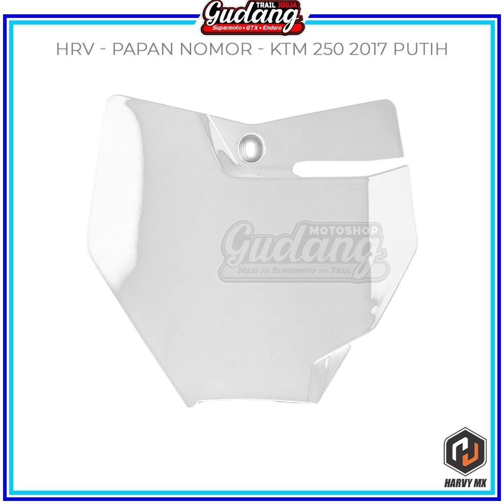 Papan Nomer Plat Nomor Trail KTM 250 2014 SIXDAY KTM 250 2017 HITAM ORANGE PUTIH [S2]