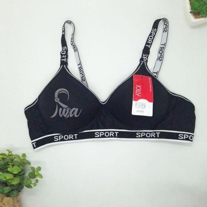 Supotsu- Jolly 1Pcs Bra Sport Nita Desa Bh Cup A5 Busa Tipis Tanpa Kat Kait Kancing Belakang 2 Susun