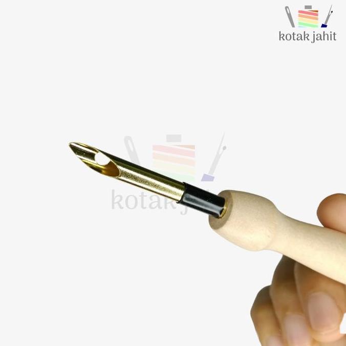 needle punch 5 mm 3.5 mm hoop art pena sulam bahan besi gagang kayu 3.5mm 5mm 3,5 mm 3,5mm Alat meny