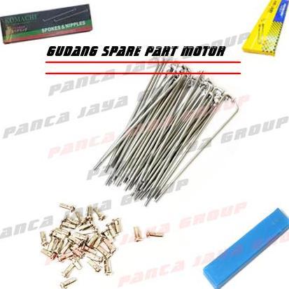 Jari Jari Velg Motor 10 X 180 183 Chrome Ruji Depan Supra X 125 Premium