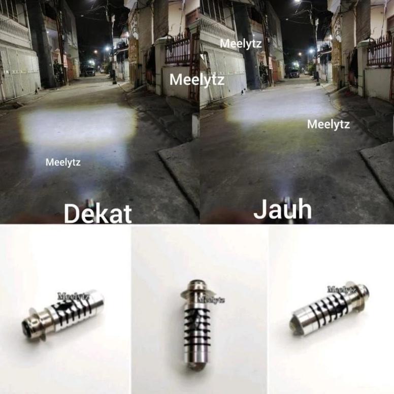 Tahan Lama [ Delser Motor ] Lampu Utama Led H6 Laser Jauh Dekat Putihkuning Plus Senja Biru Ac Dc Mo