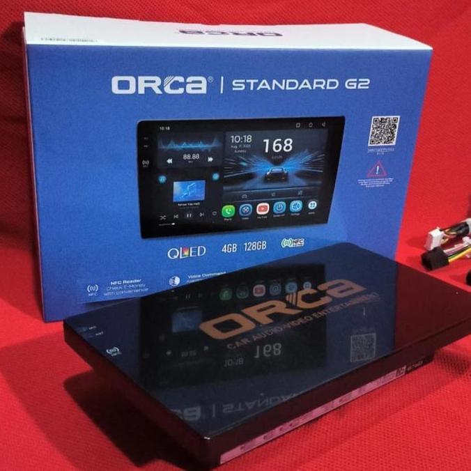 HEAD UNIT TAPE MOBIL DOUBLE DIN ORCA ANDROID ADR-18 UKURAN 10 INCH