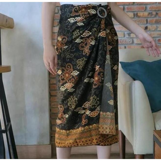 Rok Lilit Batik Wanita Bawahan Kebaya Pakaian Wanita Bawahan Wisuda Rok Lilit Tradisional Kain Panja