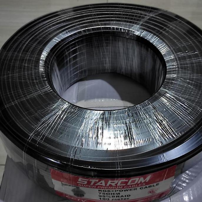 Lengkap,Cod,Bisa- Kabel Cctv Rg6 Plus Power
