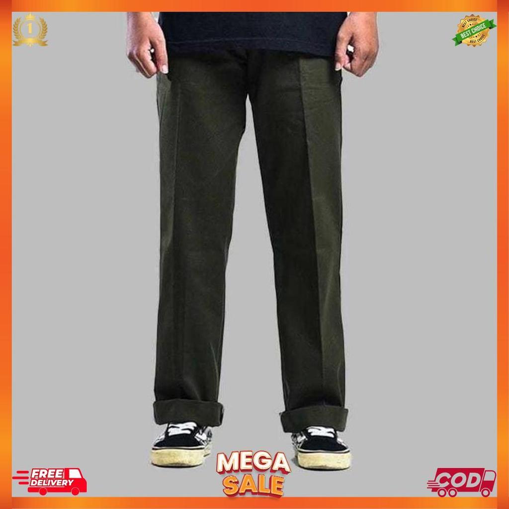 Celana Chinos Straight Standar Dewasa Katun Reguler Fit To Jumbo Casual Korean Style [C2]