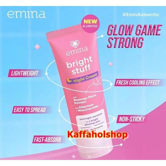 Youme- Emina Paket Brht Stuff Lengkap Plus Bedak 7 Produk Jah Glowing, , Bpom Kusam Moisturizer