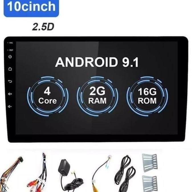 Headunit Android Universal 10 Inch Double Din Head Unit Tape Mobil