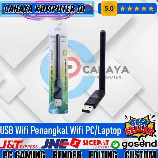 TERLARIS USB WIFI ADAPTER MENANGKAP SNAL WIFI PC /LAPTOP