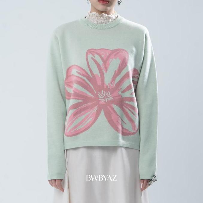 Bwbyaz - Claire Blossom Knit Ready Stock Terbaru 