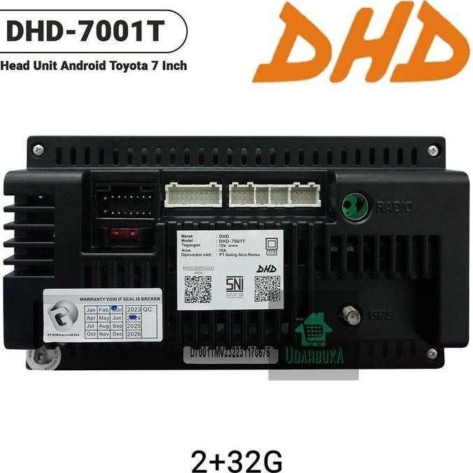 Head Unit Mobil - Android - DHD 7001T - Toyota - 7 inch -Car Head Unit - TOYOTA PNP