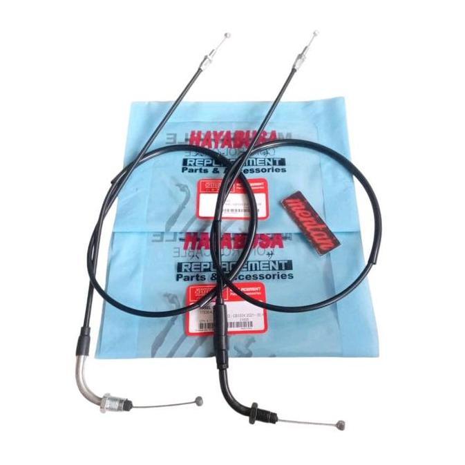 TERLARIS KABEL TALI GAS SET A DAN B ATAS BAWAH CB150X CB 150 X CB X 2 KEATAS K3B