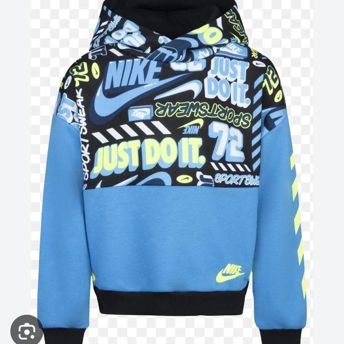 JAKET ANAK ORIGINAL NIKE BOYS AOP SPORTWEAR TOODLER HOODIE JACKET